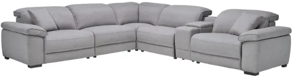 Bishop 6-Piece Dual Power Reclining Sectional with 2 Recliners