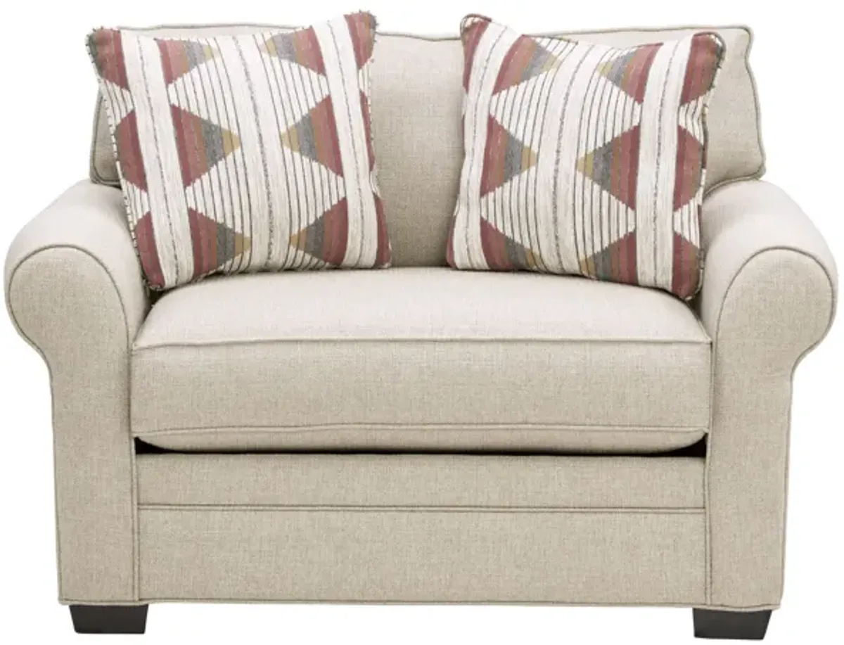 Sadie Putty Twin Sleeper Chair