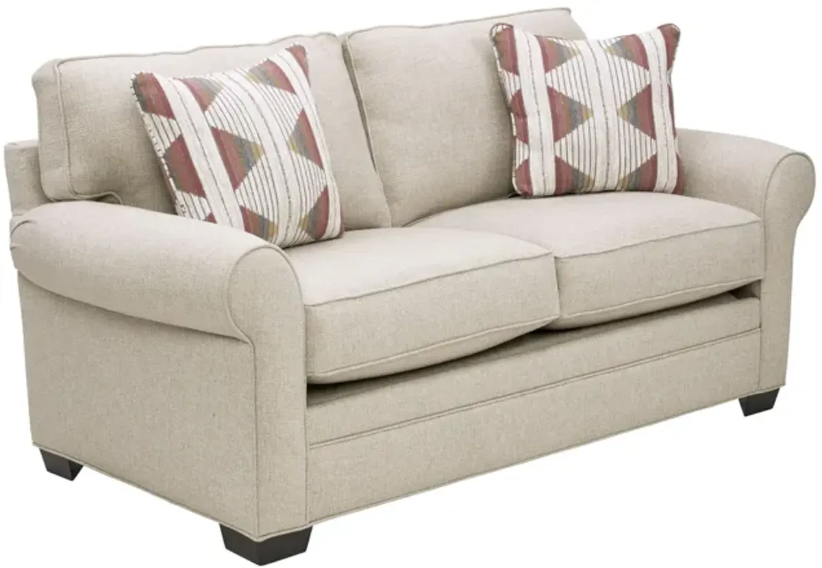 Sadie Putty Full Sleeper Loveseat