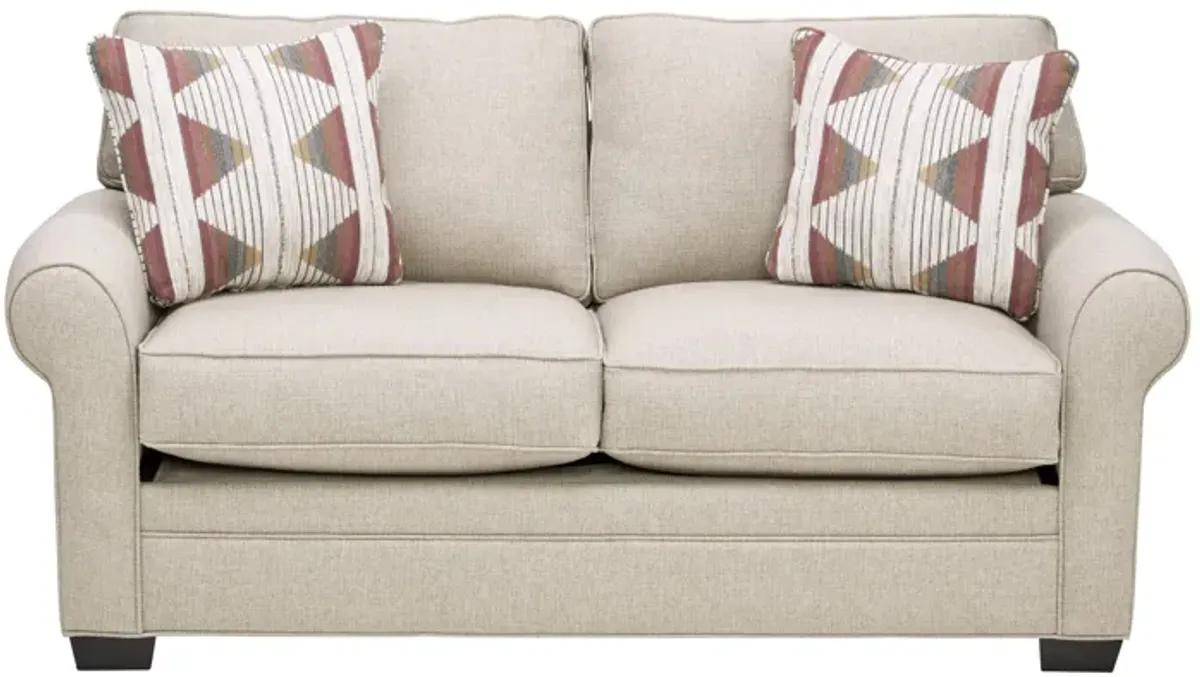 Sadie Putty Full Sleeper Loveseat