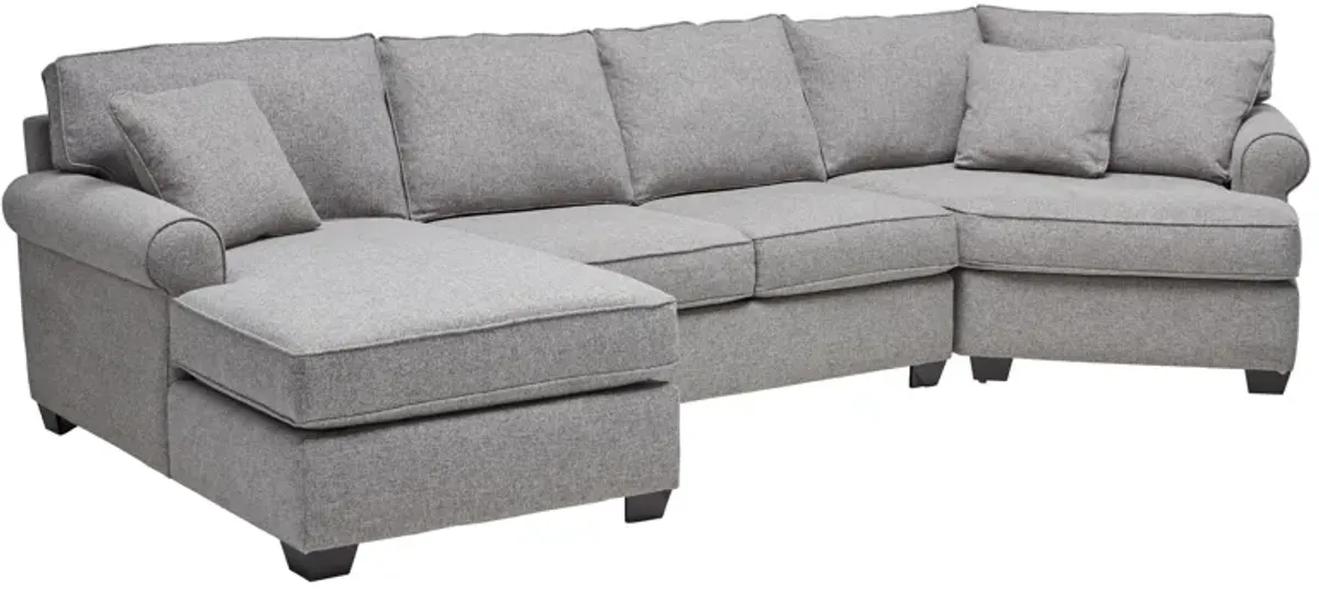 Marisol 3-Piece Sectional with Right Arm Facing Cuddler by Detroit Furniture Collection