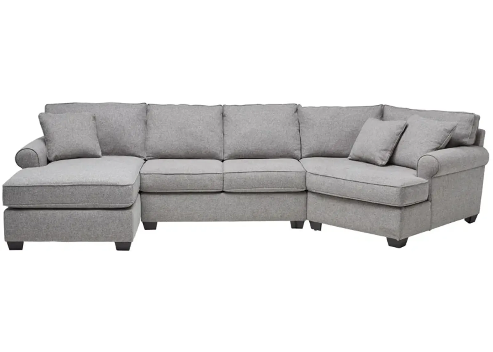 Marisol 3-Piece Sectional with Right Arm Facing Cuddler by Detroit Furniture Collection