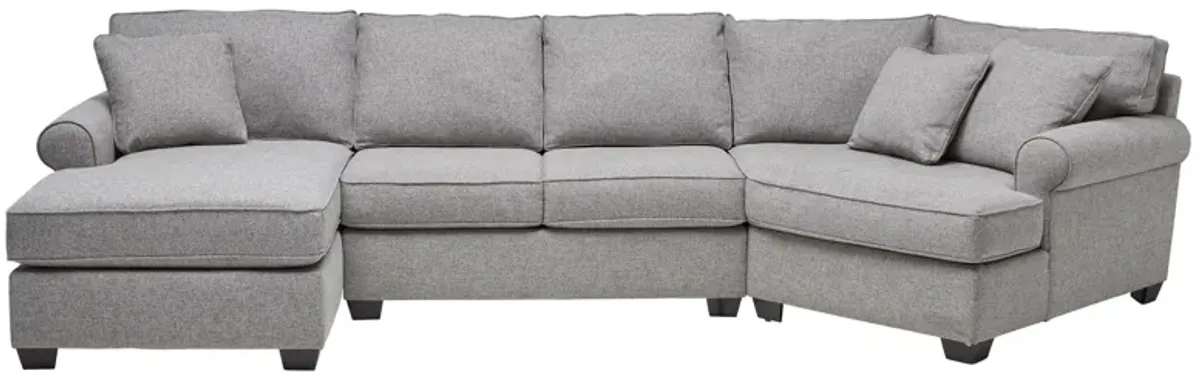 Marisol 3-Piece Sectional with Right Arm Facing Cuddler by Detroit Furniture Collection