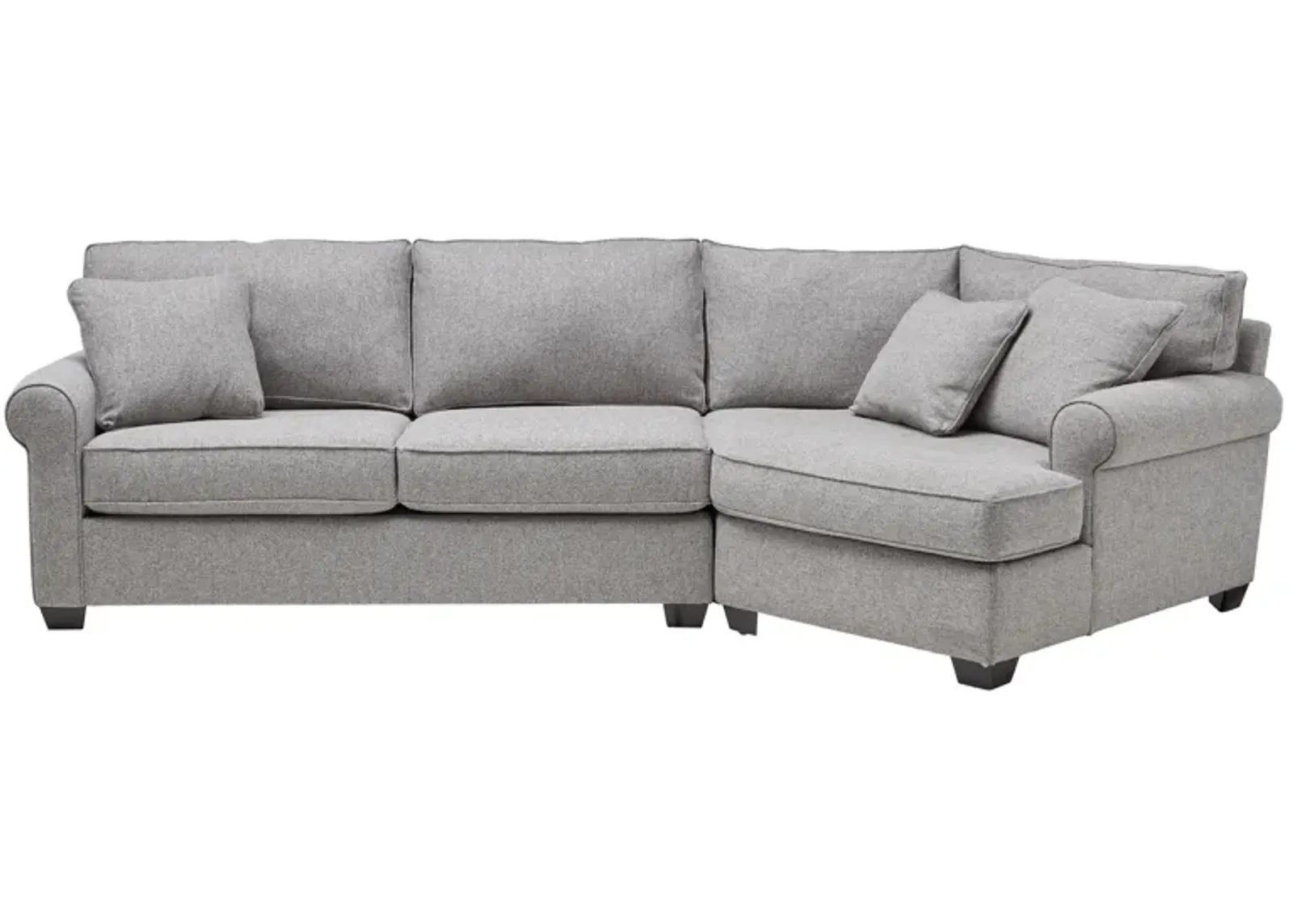 Marisol 2-Piece Sectional with Right Arm Facing Cuddler by Detroit Furniture Collection