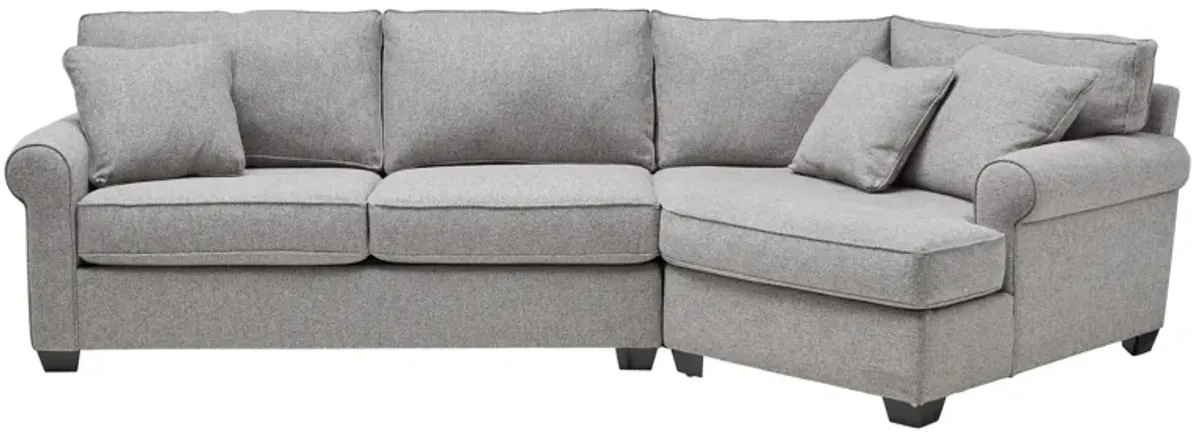 Marisol 2-Piece Sectional with Right Arm Facing Cuddler by Detroit Furniture Collection