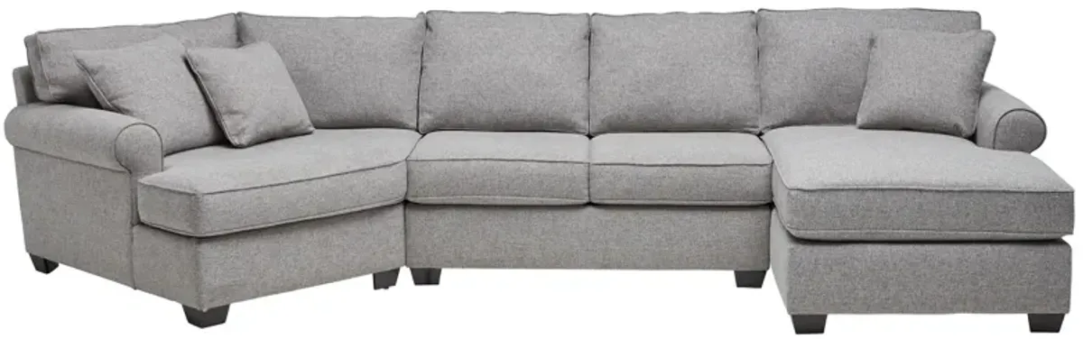 Marisol 3-Piece Sectional with Left Arm Facing Cuddler by Detroit Furniture Collection