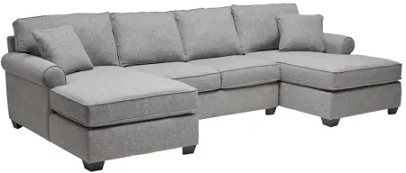 Marisol 3-Piece Sectional with Dual Chaises by Detroit Furniture Collection