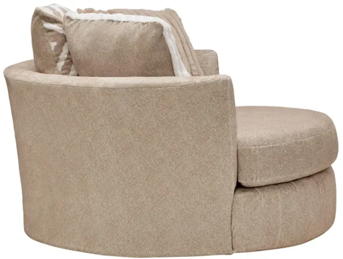 Chloe Toast Swivel Pod Chair