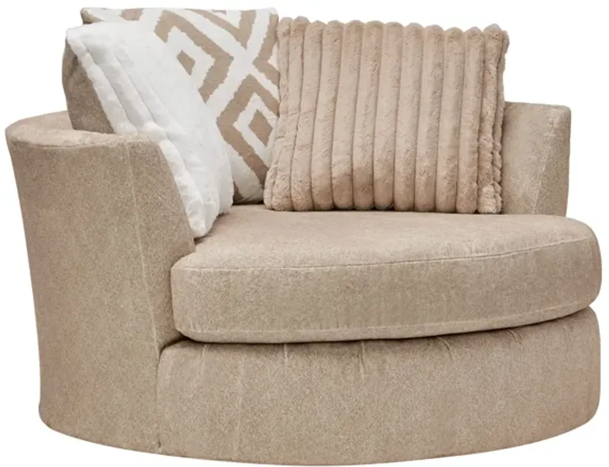 Chloe Toast Swivel Pod Chair