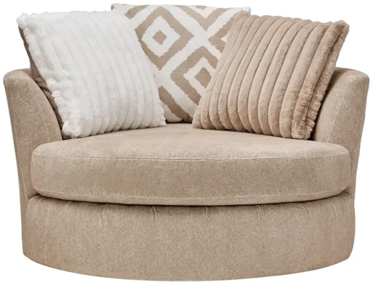 Chloe Toast Swivel Pod Chair