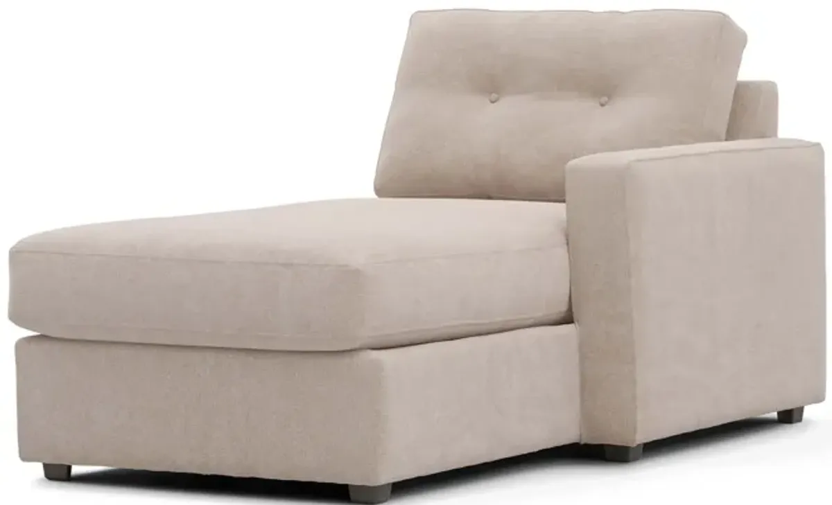 ModularOne Stone Right Arm Facing Chaise