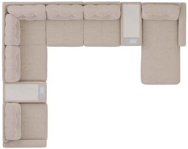 ModularOne Stone 8-Piece Sectional with Right Arm Facing Chaise