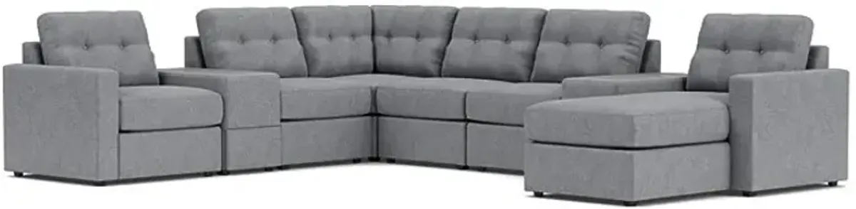 ModularOne Granite 8-Piece Sectional with Right Arm Facing Chaise