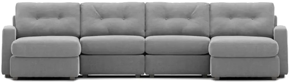 ModularOne Granite 4-Piece Sectional with Dual Chaise