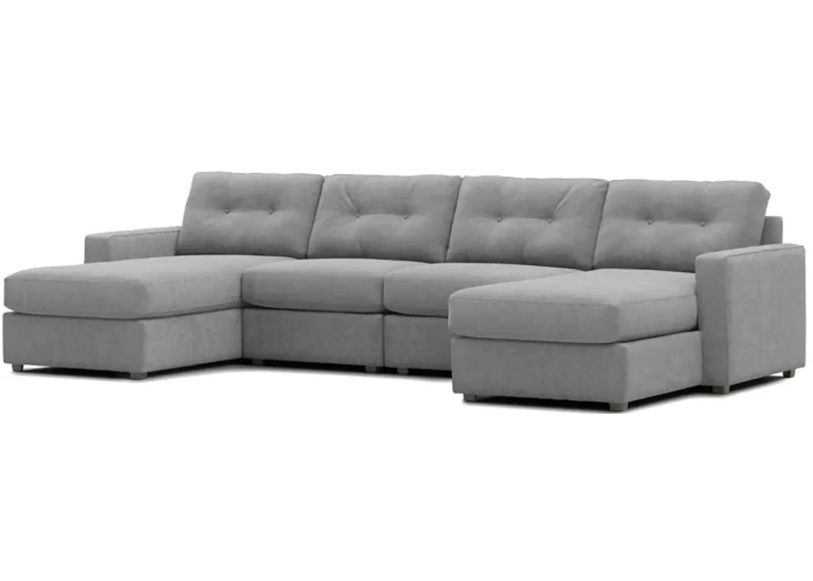 ModularOne Granite 4-Piece Sectional with Dual Chaise