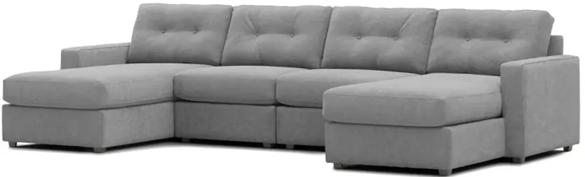 ModularOne Granite 4-Piece Sectional with Dual Chaise