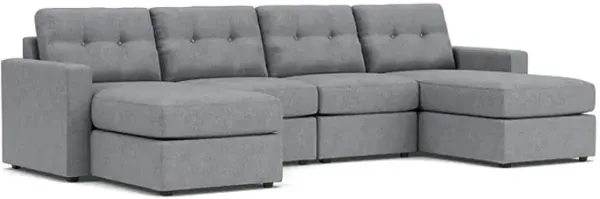 ModularOne Granite 4-Piece Sectional with Dual Chaise