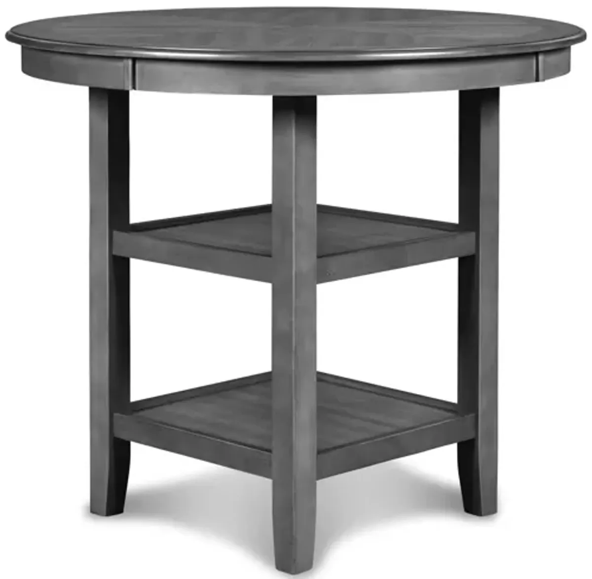 Gia Grey Round Counter Table + 4 Stools