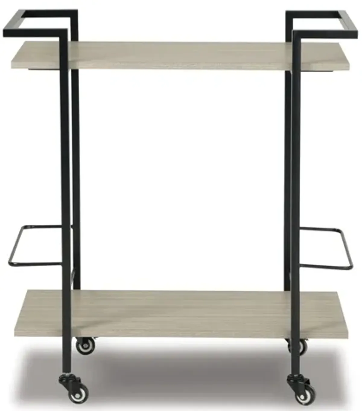 Waylowe Bar Cart with Bottle Holders