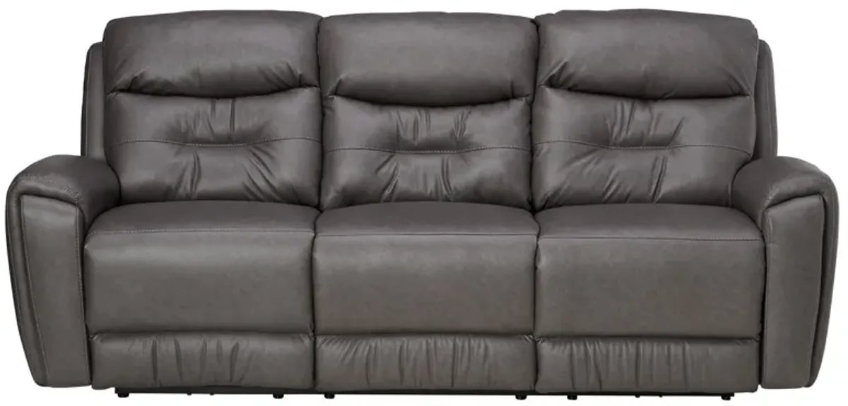 Celeste Grey Triple Power Reclining Sofa by Southern Motion