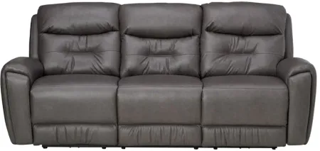 Celeste Grey Triple Power Reclining Sofa by Southern Motion