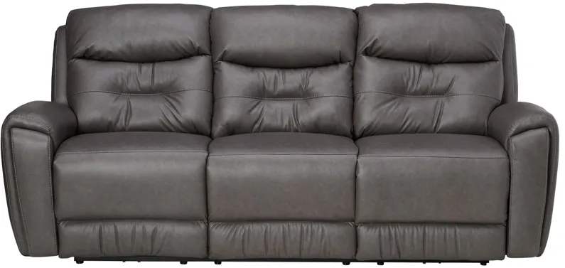 Celeste Grey Triple Power Reclining Sofa by Southern Motion