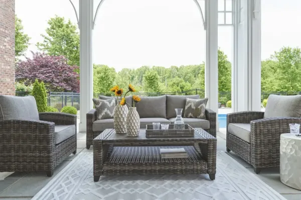 Petoskey Sofa + 2 Chairs + Coffee Table