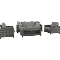 Petoskey Sofa + (2) Chairs + Cocktail Table Set