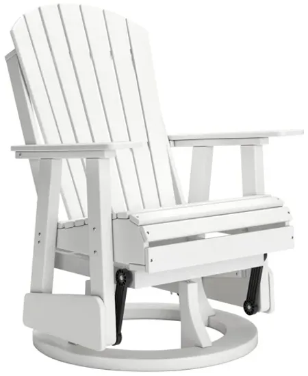 Waves White Glider Chair