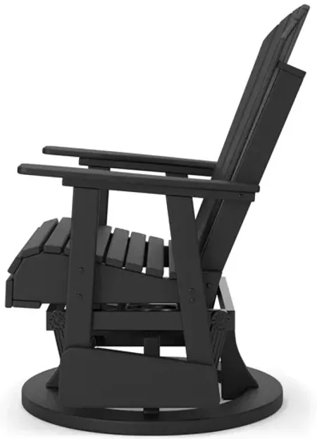 Waves Black Glider Chair