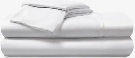 Hyper-Cotton Bright White Queen Pillowcase Set by BEDGEAR