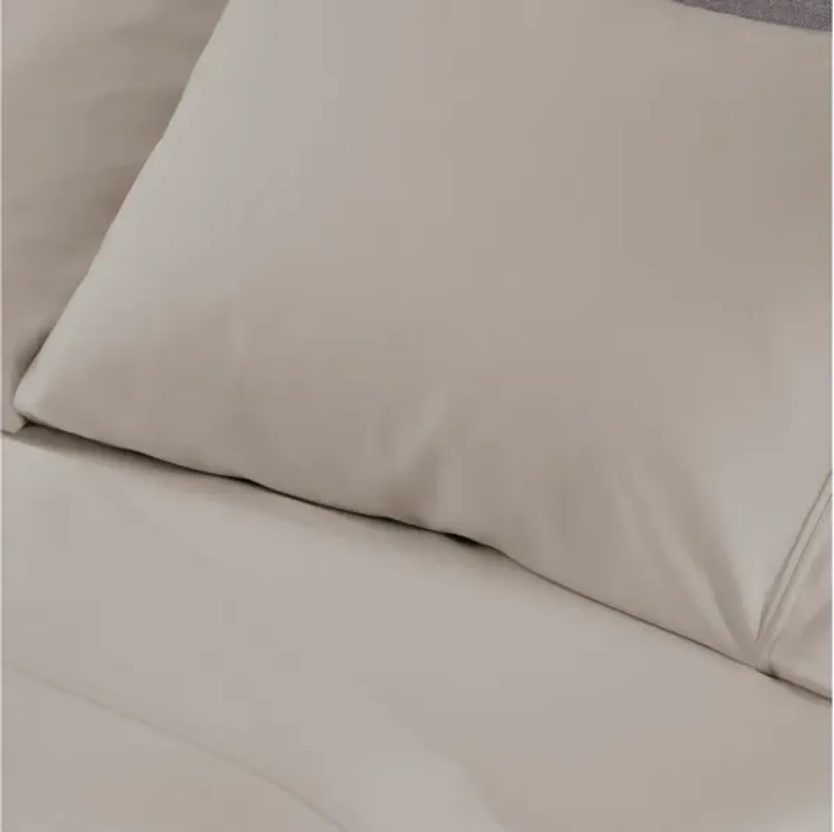 Hyper-Cotton Medium Beige Queen Pillowcase Set by Bedgear