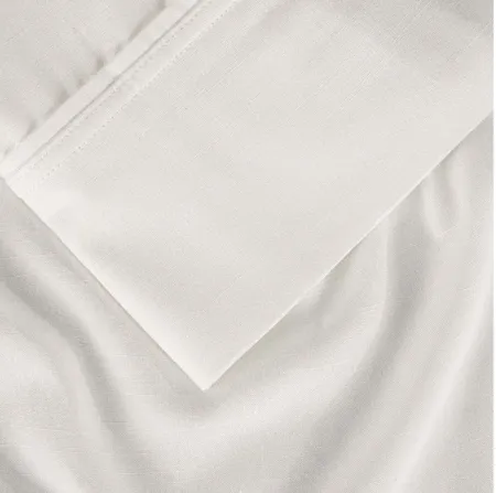 Hyper-Linen Bright White Queen Pillowcase Set by BEDGEAR