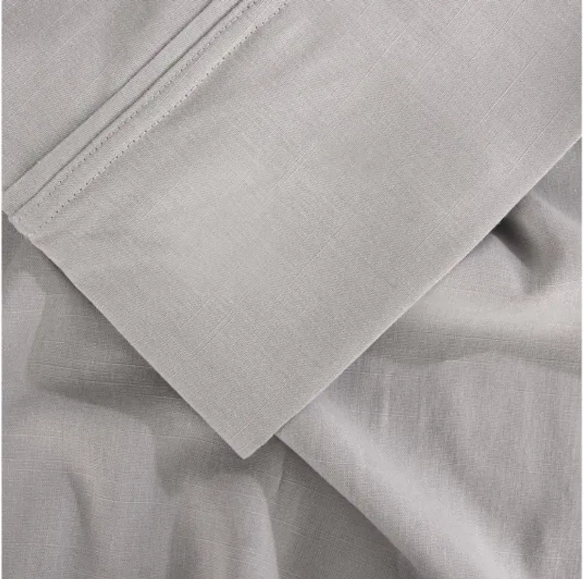 Hyper-Linen Light Grey Queen Pillowcase Set by Bedgear