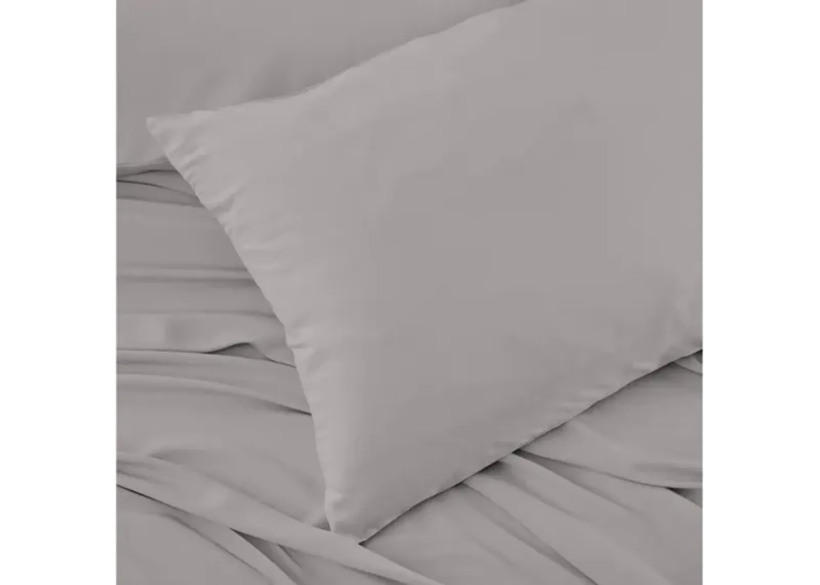 Hyper-Linen Light Grey Queen Pillowcase Set by Bedgear