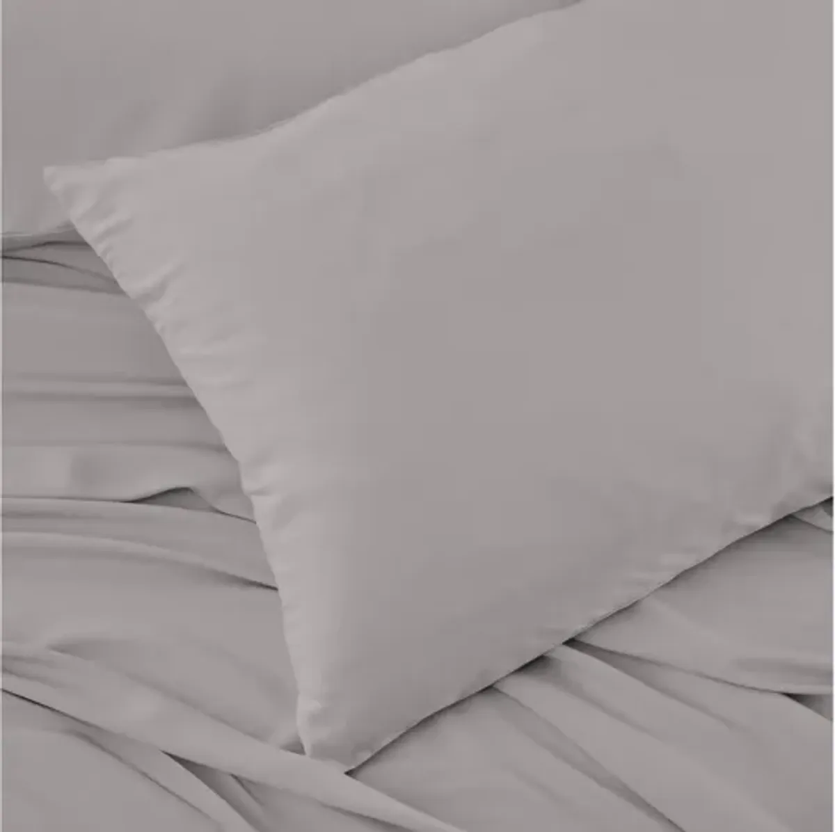 Hyper-Linen Light Grey Queen Pillowcase Set by Bedgear