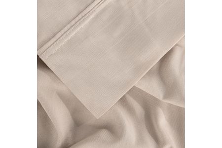 Hyper-Linen Medium Beige Queen Pillowcase Set by BEDGEAR