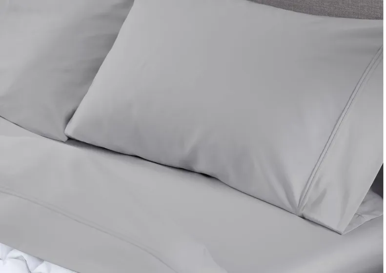 Hyper-Wool Light Grey Queen Pillowcase Set by BEDGEAR