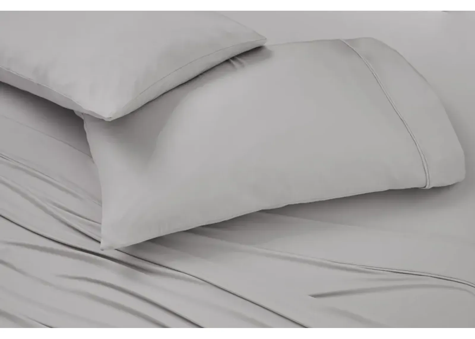 Ver-Tex Light Grey Queen Pillowcase Set by Bedgear