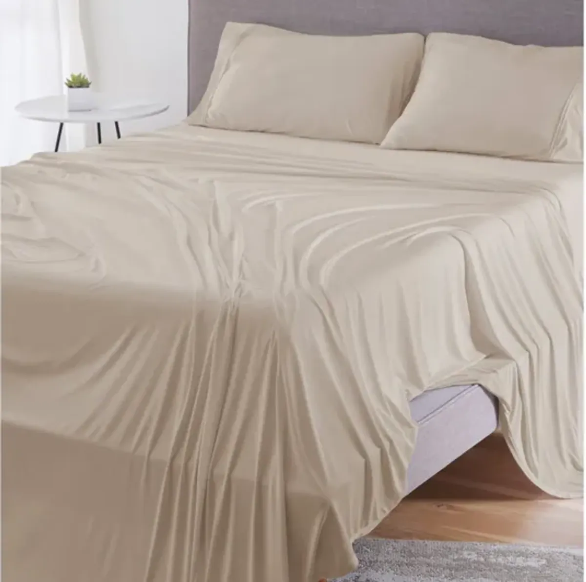 Dri-Tech Medium Beige Queen Sheet Set by Bedgear