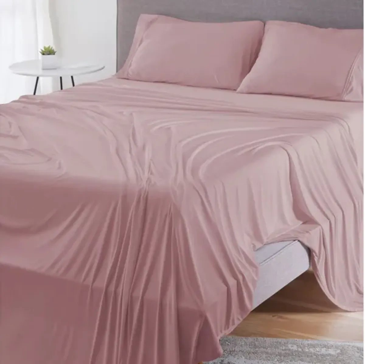 Dri-Tec Blush King/Cal King Sheet Set by Bedgear