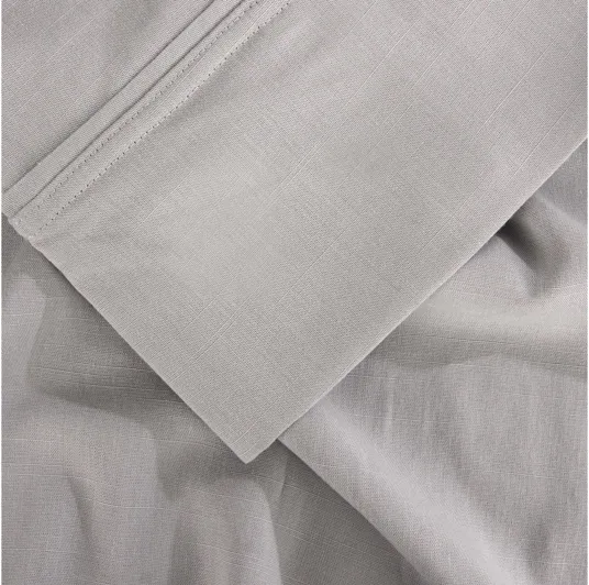 Hyper-Linen Light Grey Split King Sheet Set by Bedgear