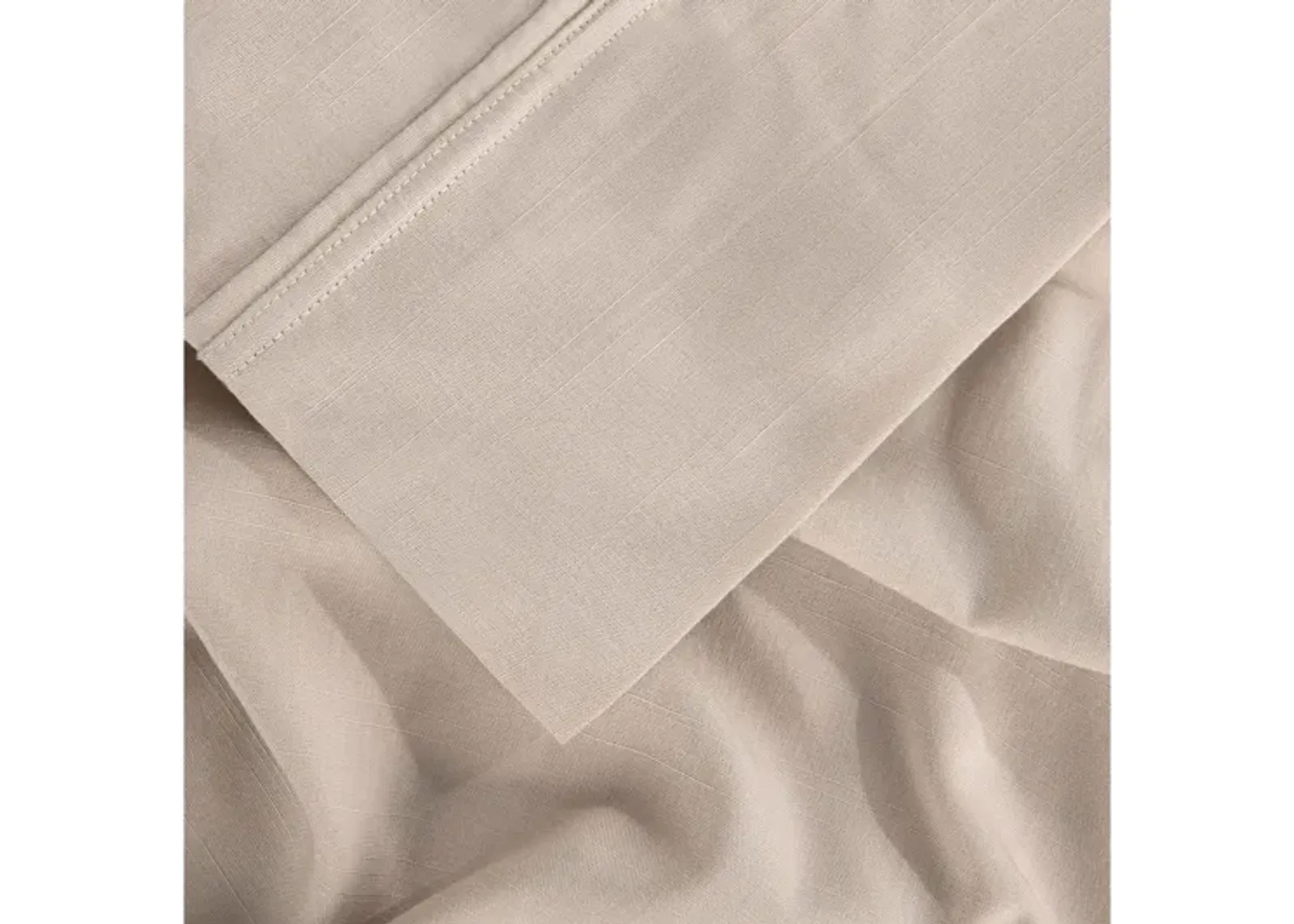 Hyper-Linen Medium Beige Queen Sheet Set by Bedgear