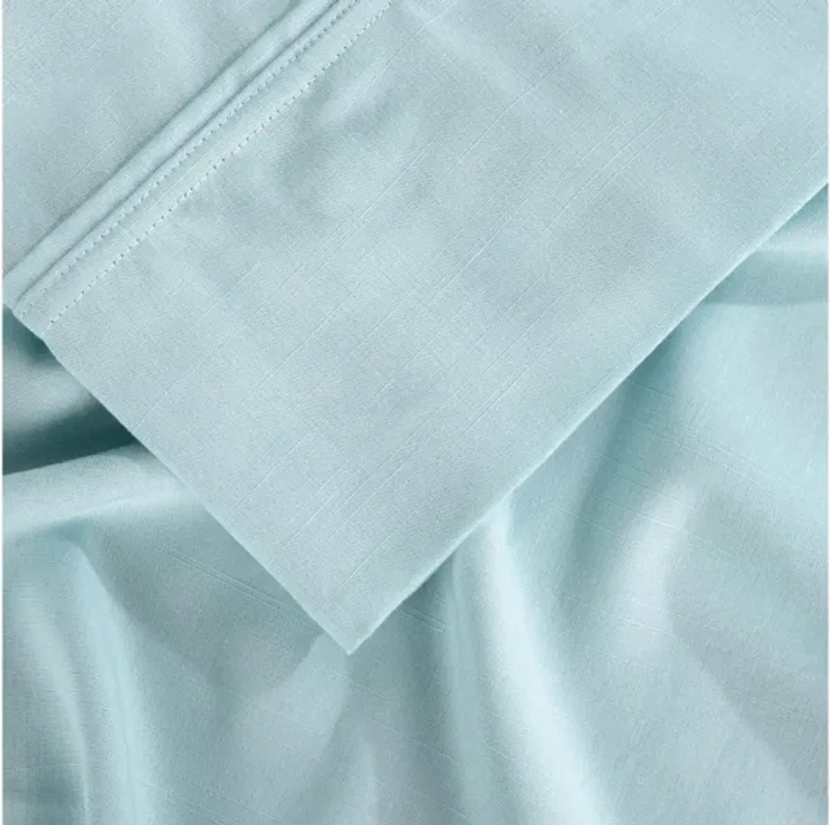 Hyper-Linen Misty Blue Queen Sheet Set by Bedgear