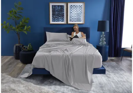 Hyper-Wool Light Grey Queen Sheet Set by BEDGEAR