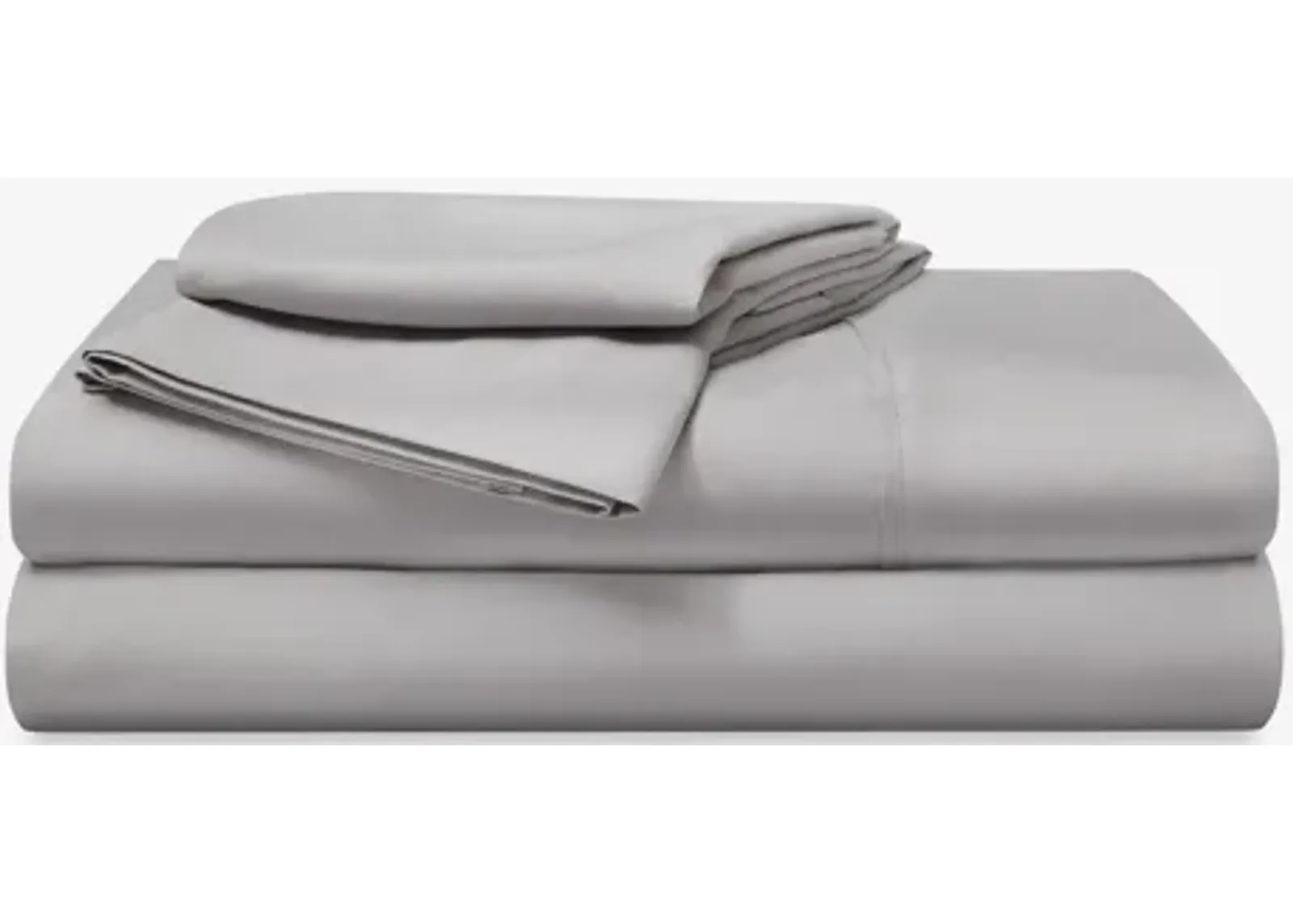 Basic Light Grey Twin Sheet Set by Bedgear