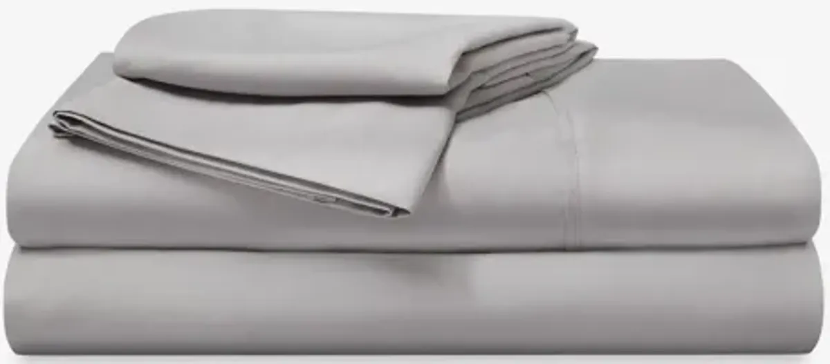 Basic Light Grey Twin Sheet Set by Bedgear