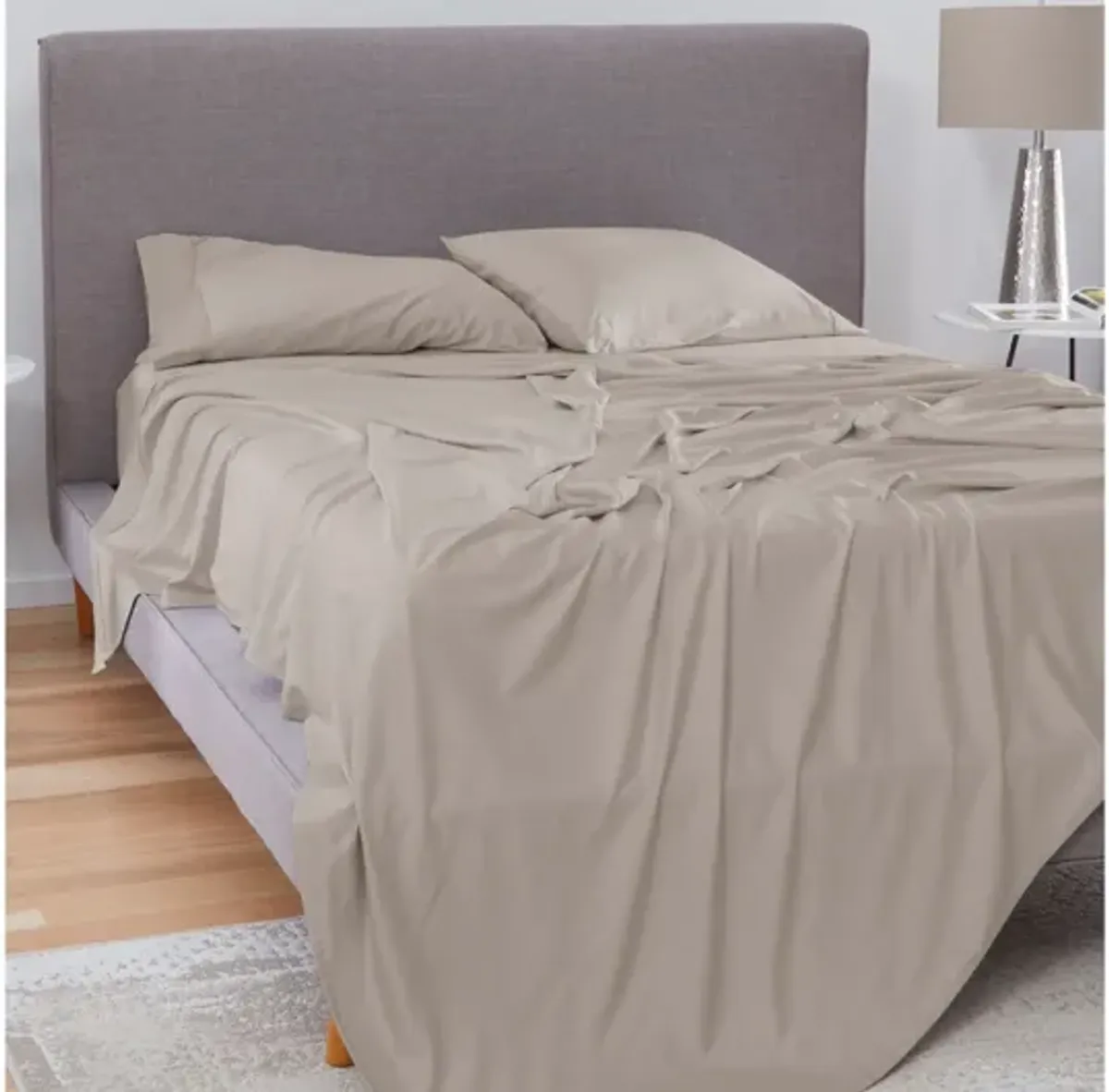 Basic Medium Sand Twin XL Sheet Set by Bedgear