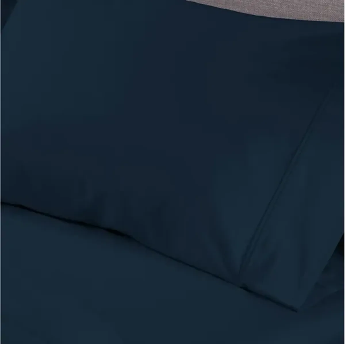 Basic Navy Twin Sheet Set by Bedgear