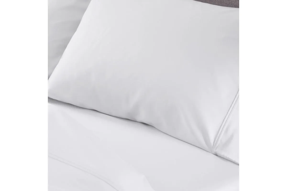 Hyper-Cotton Bright White Twin Sheet Set by Bedgear